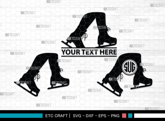 Download Woman Figure Skating SVG Monogram - Premium Resources
