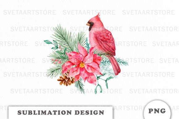 Download Watercolor Christmas Bouquet Clipart PNG - Art Collection