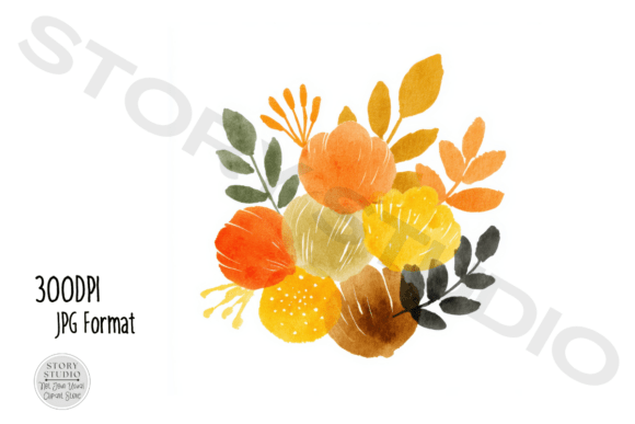 Download Autumn Botanical Watercolor Clipart - Art Collection