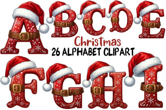 Download Christmas Alphabet Clipart - Art Collection