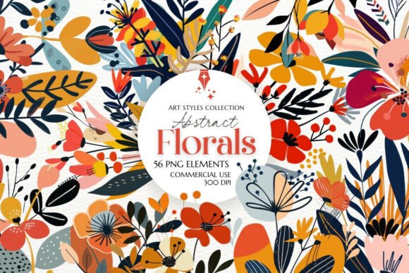 Download Abstract Floral Compositions Clipart PNG - Art Collection