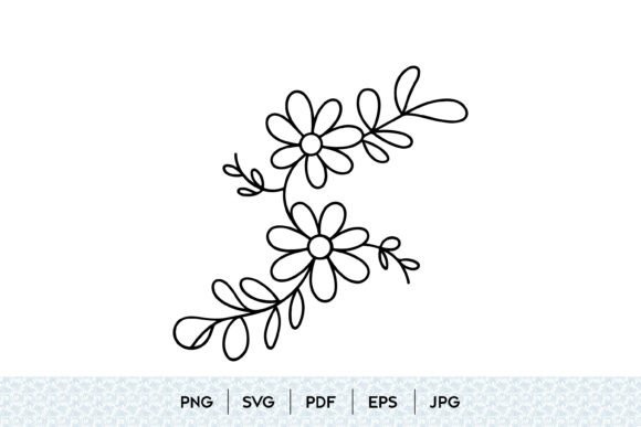 Download Minimal Floral Branch Line Art SVG - Art Collection