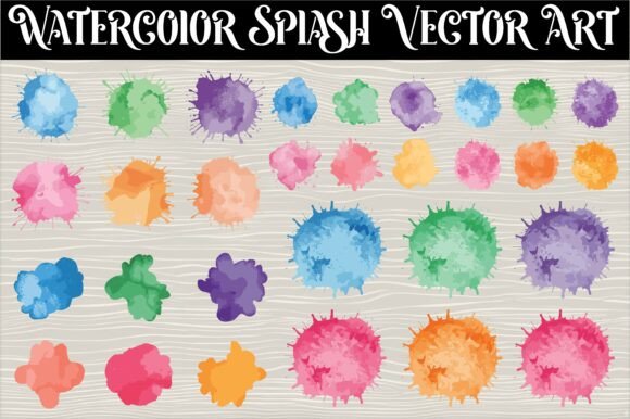 Download Vibrant Watercolor Splash Vector Art - Art Collection