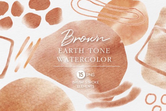 Download Brown Earth Tone Watercolor Brush Stroke - Art Collection