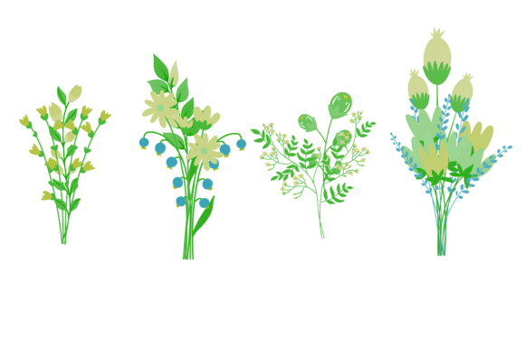 Download Set Art Flower Branch Design - Art Collection