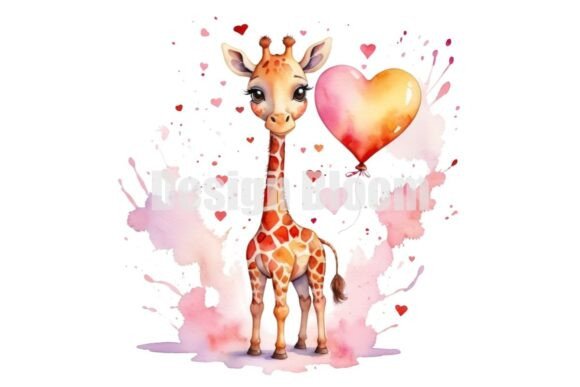 Download Romantic Giraffe PNG Clipart Craft - Art Collection
