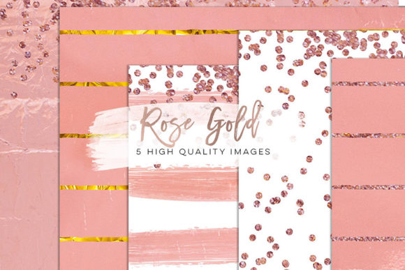 Download Rose Gold Foil Scrapbooking Clipart - Art Collection