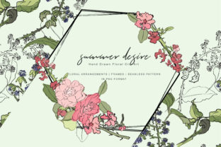 Download Hand Drawn Floral & Black Berry Clip Art - Art Collection