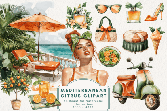 Download Mediterranean Citrus Clipart - Art Collection