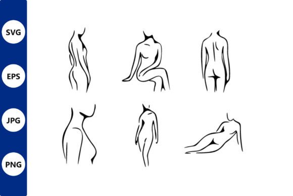 Download Minimalist Female Figure Line Art Set - Art Collection