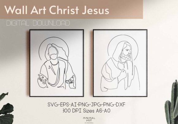 Download 2 Wall Art Christ Jesus - Svg Art Prints - Art Collection