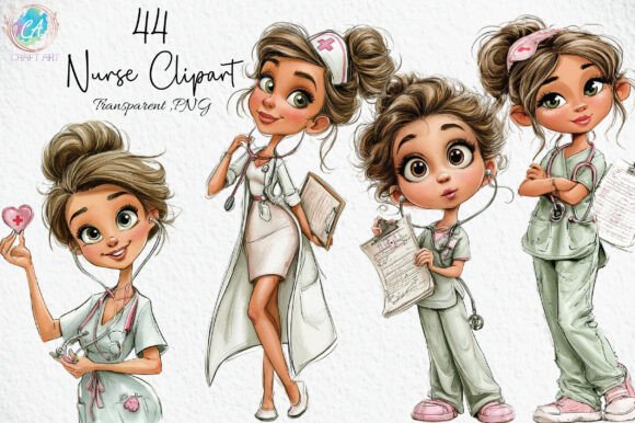 Download Whimsical Nurse Clipart PNG - Art Collection