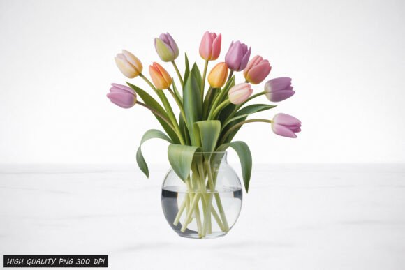 Download Tulip Flower Vase Clipart PNG Design - Art Collection