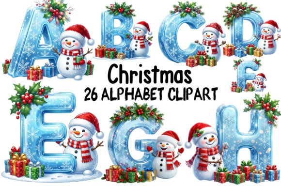 Download Christmas Alphabet Clipart - Art Collection