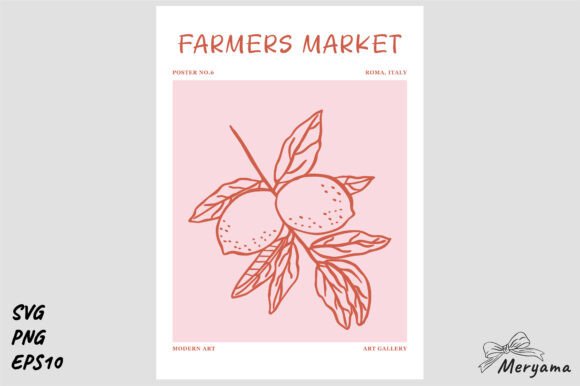 Download Farmers Market Lemon Fruit Art Print SVG - Art Collection
