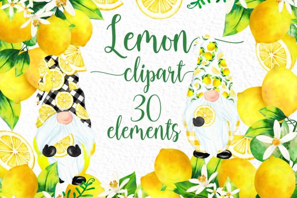 Download Lemon Clipart Citrus Clipart Cute Gnomes - Art Collection