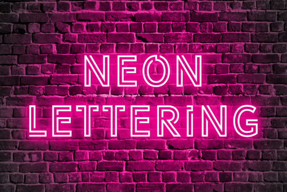 Download Hot Pink Neon Light Alphabet Clipart - Art Collection