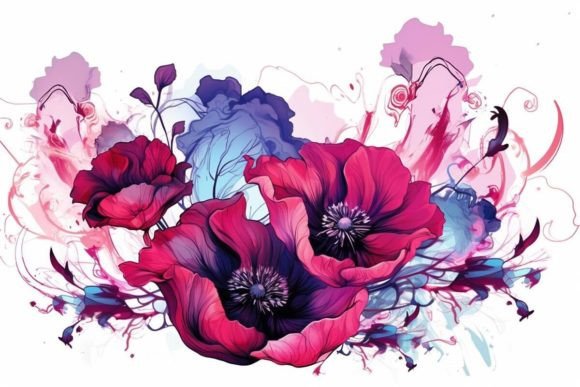 Download Artistic Backgrounds Poppy Field Art - Art Collection