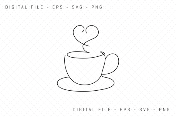 Download Cup of Coffee or Tea One Line Art Svg - Art Collection