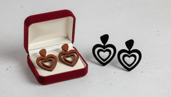 Download Heart Shape Earrings - Art Collection