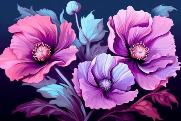 Download Blooming Flowers Artistic Backgrounds - Art Collection