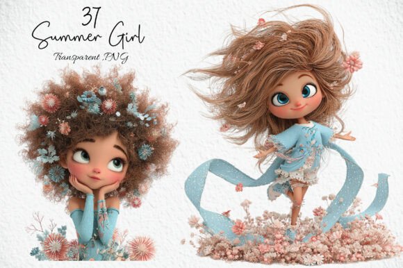 Download Boho Summer Girl PNG Clipart Bundle - Art Collection